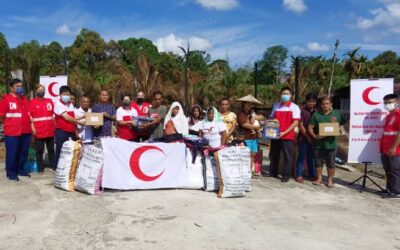 HUMANITARIAN AID TO FIRE AFFECTED PEOPLE