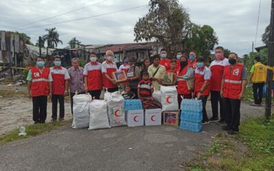 MRC SIBU SUPPORTING FIRE AFFECTED PEOPLE